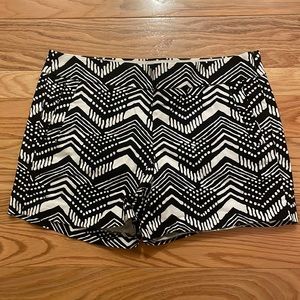 Excellent Condition J.Crew Black and White Shorts